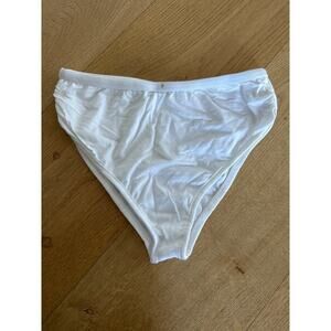 Gooseberry Les Girls High Waist Cut Out Brief in White